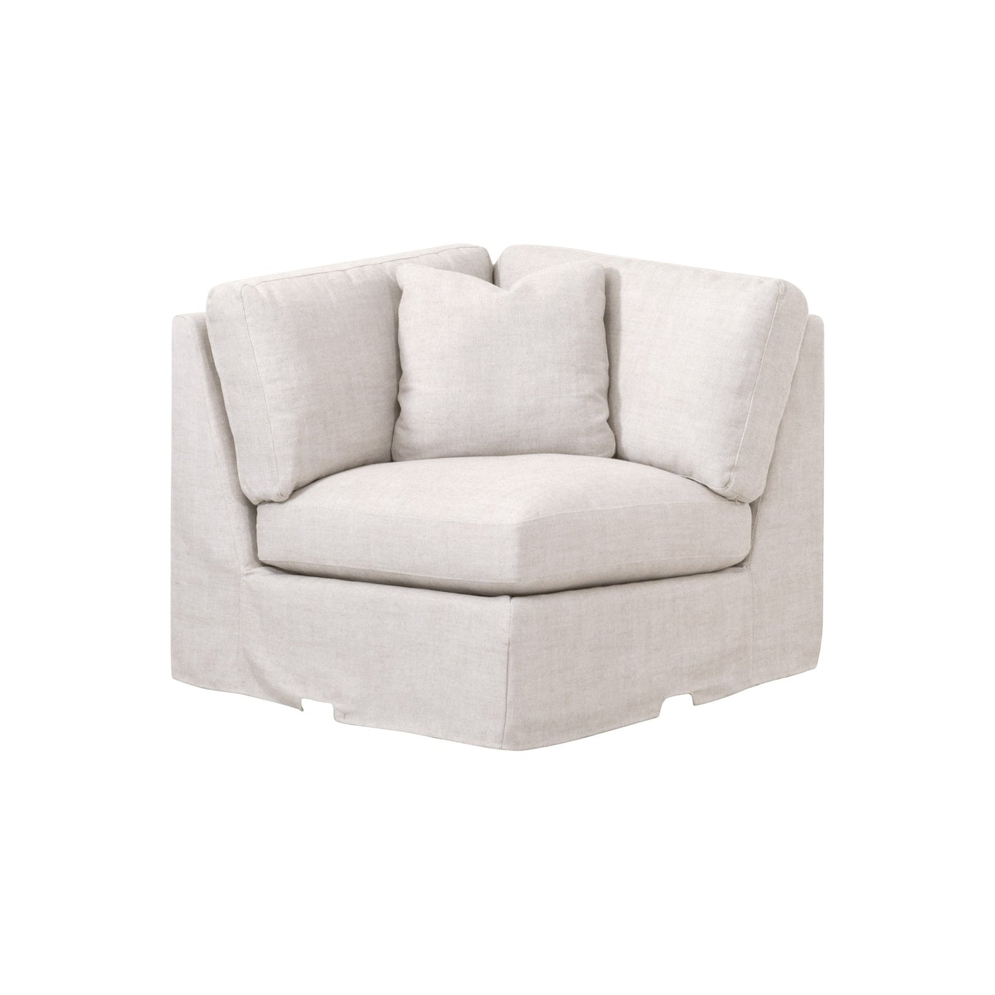 Poltrona angolare sfoderabile Maud Modular con bracciolo inclinato