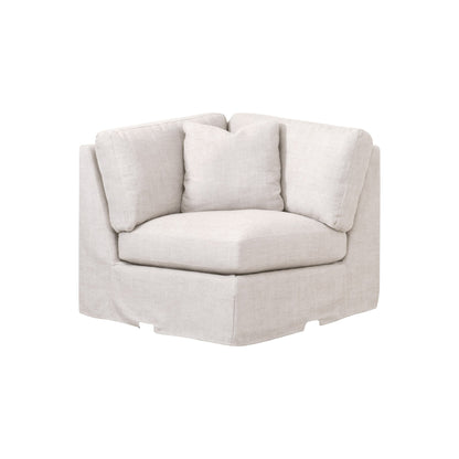 Poltrona angolare sfoderabile Maud Modular con bracciolo inclinato