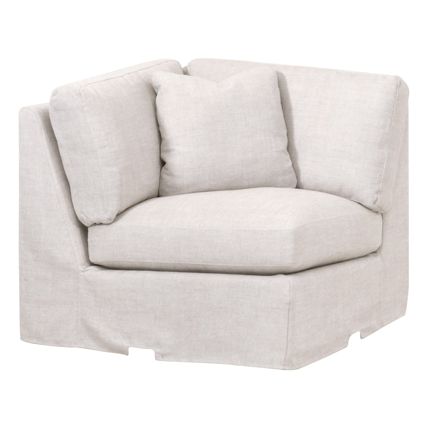 Poltrona angolare sfoderabile Maud Modular con bracciolo inclinato