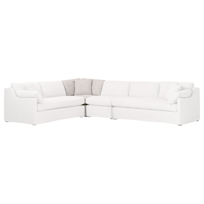 Poltrona angolare sfoderabile Maud Modular con bracciolo inclinato