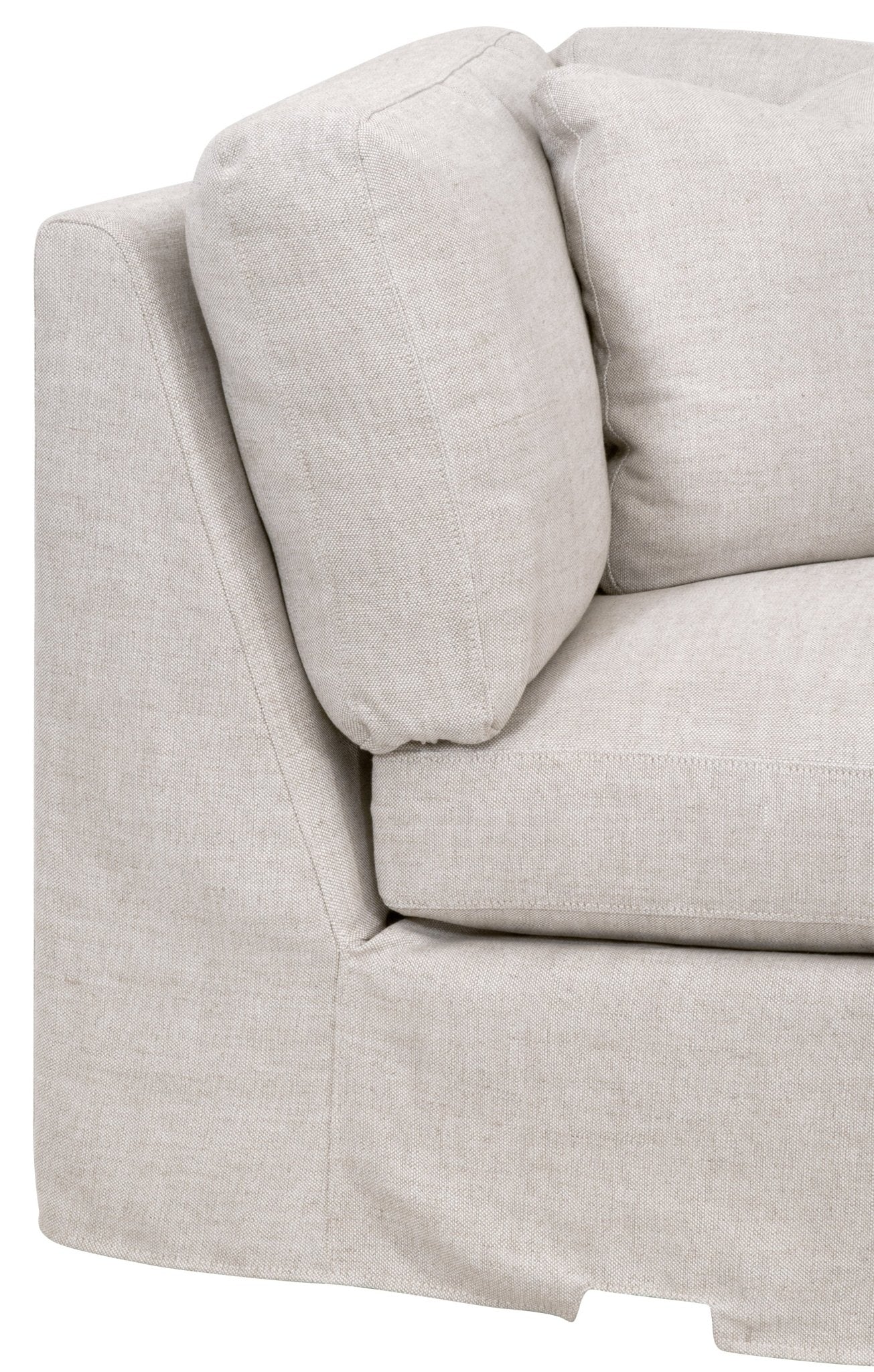 Poltrona angolare sfoderabile Maud Modular con bracciolo inclinato