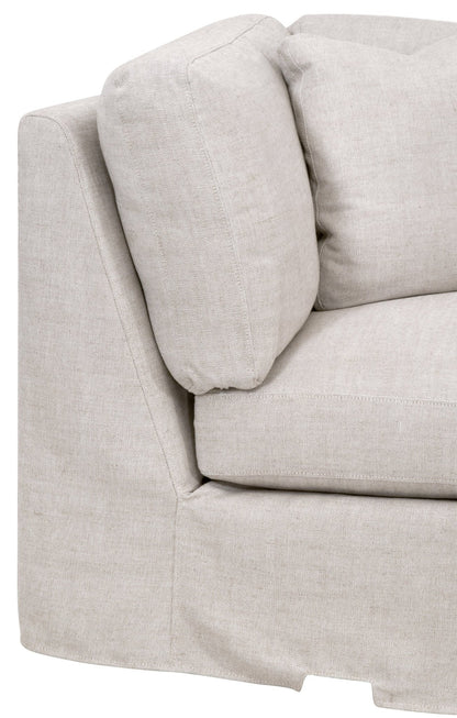 Poltrona angolare sfoderabile Maud Modular con bracciolo inclinato