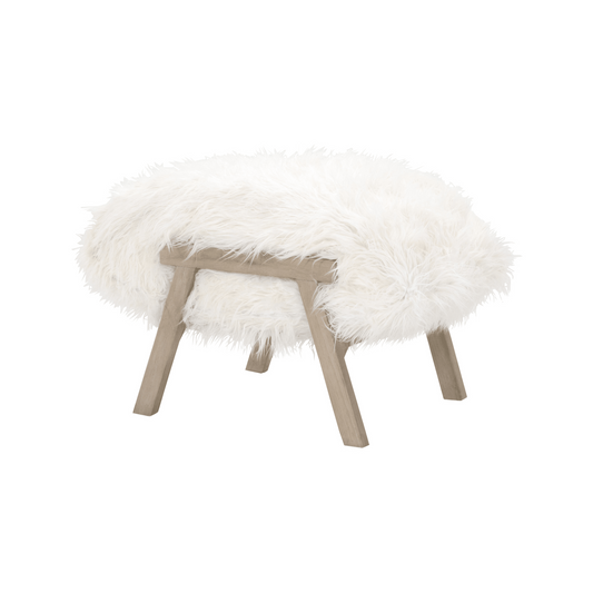 Pouf Baxter in finta lana