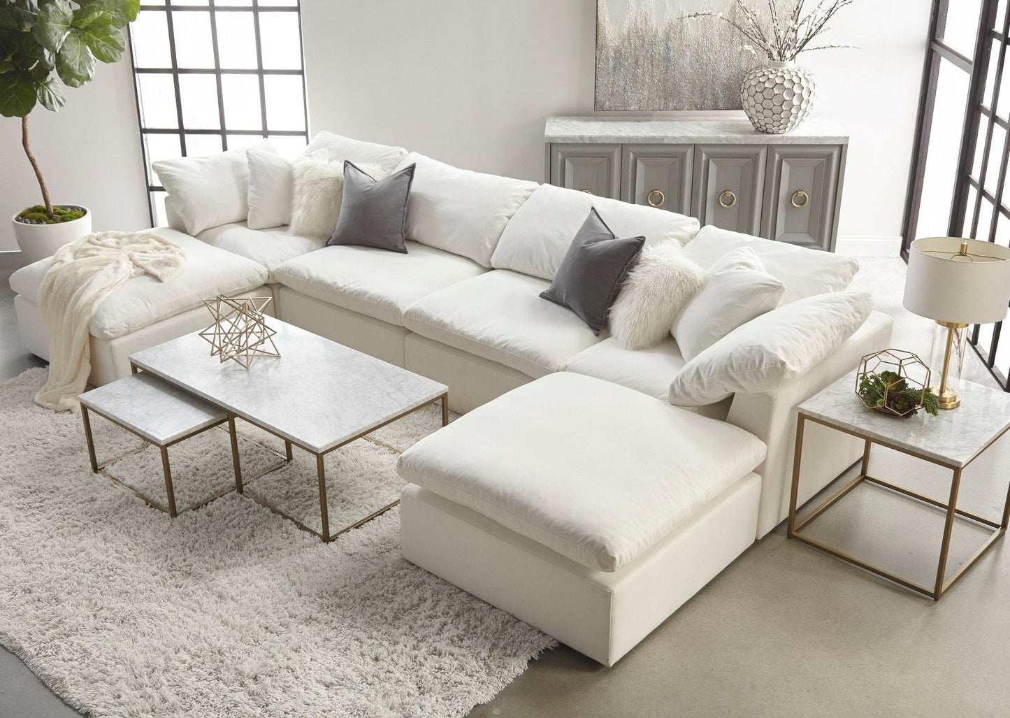Pouf modulare Canterbury