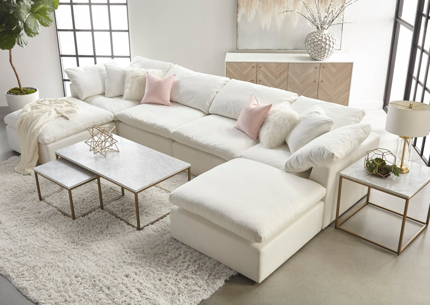 Pouf modulare Canterbury