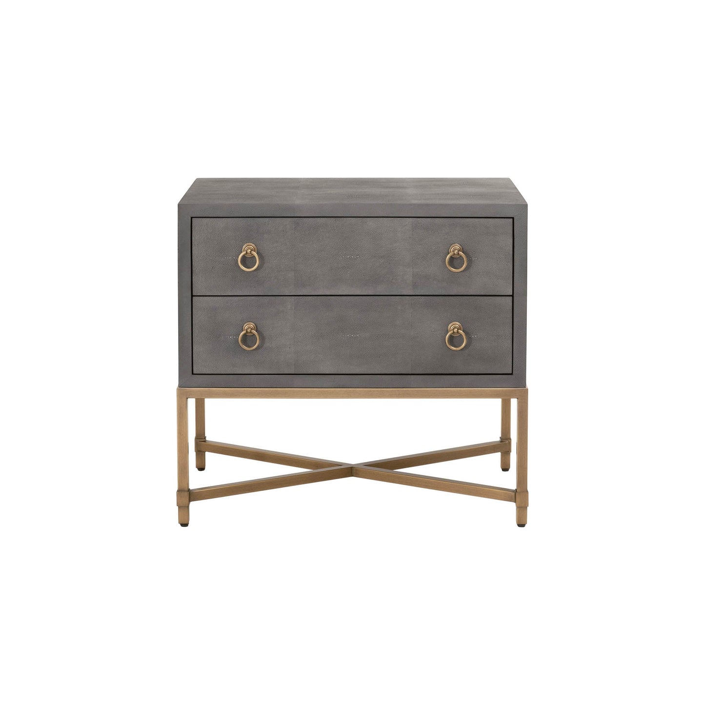 Comodino a 2 cassetti GlenEllyn Shagreen