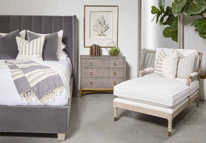 Comodino a 3 cassetti GlenEllyn Shagreen