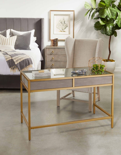Comodino a 3 cassetti GlenEllyn Shagreen