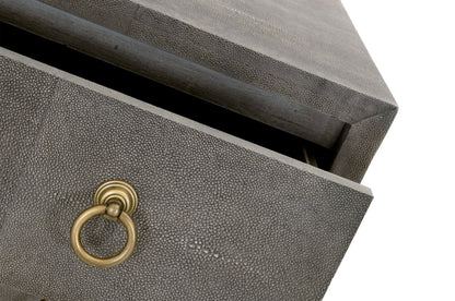 Comodino a 3 cassetti GlenEllyn Shagreen