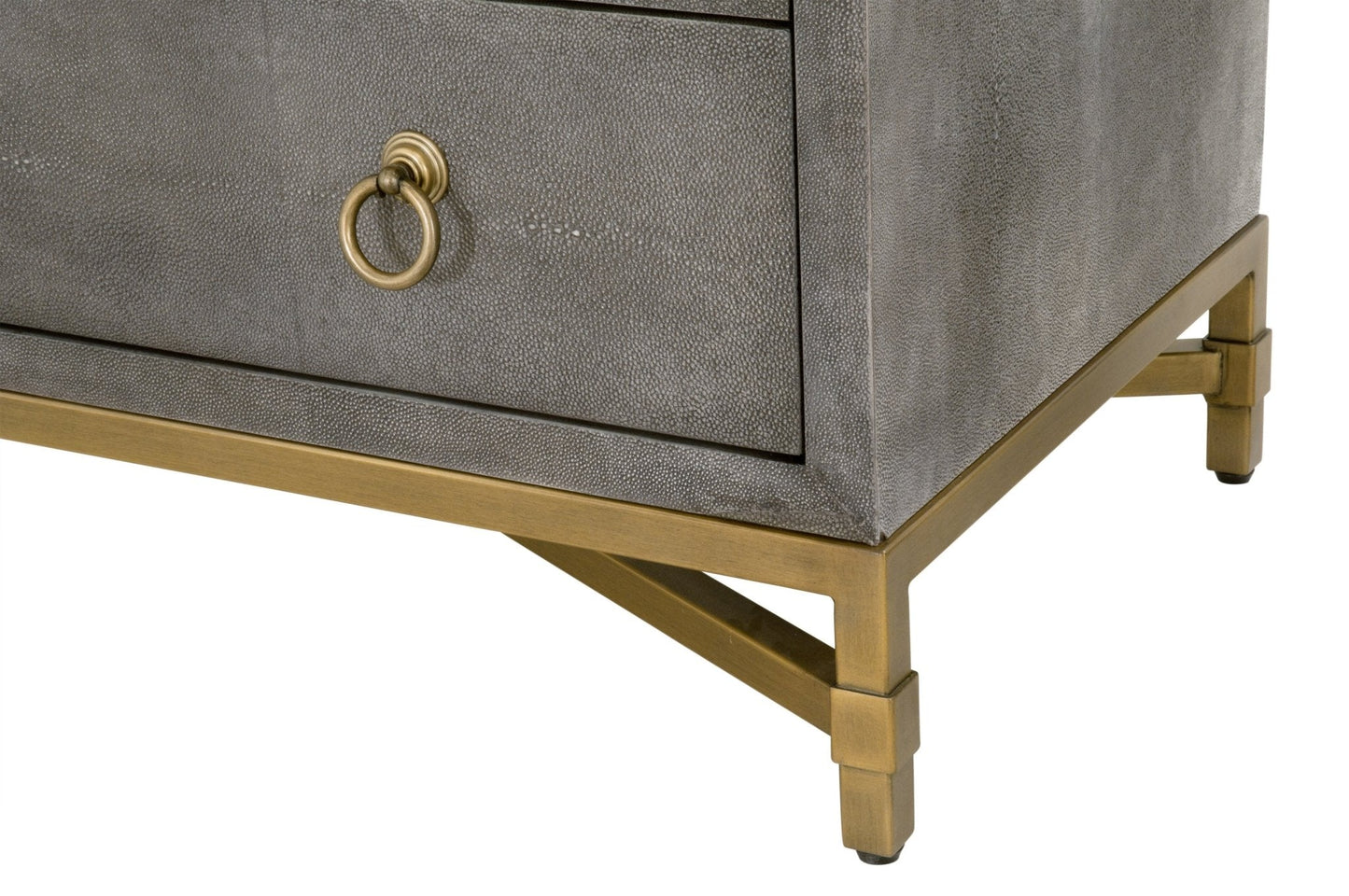 Comodino a 3 cassetti GlenEllyn Shagreen