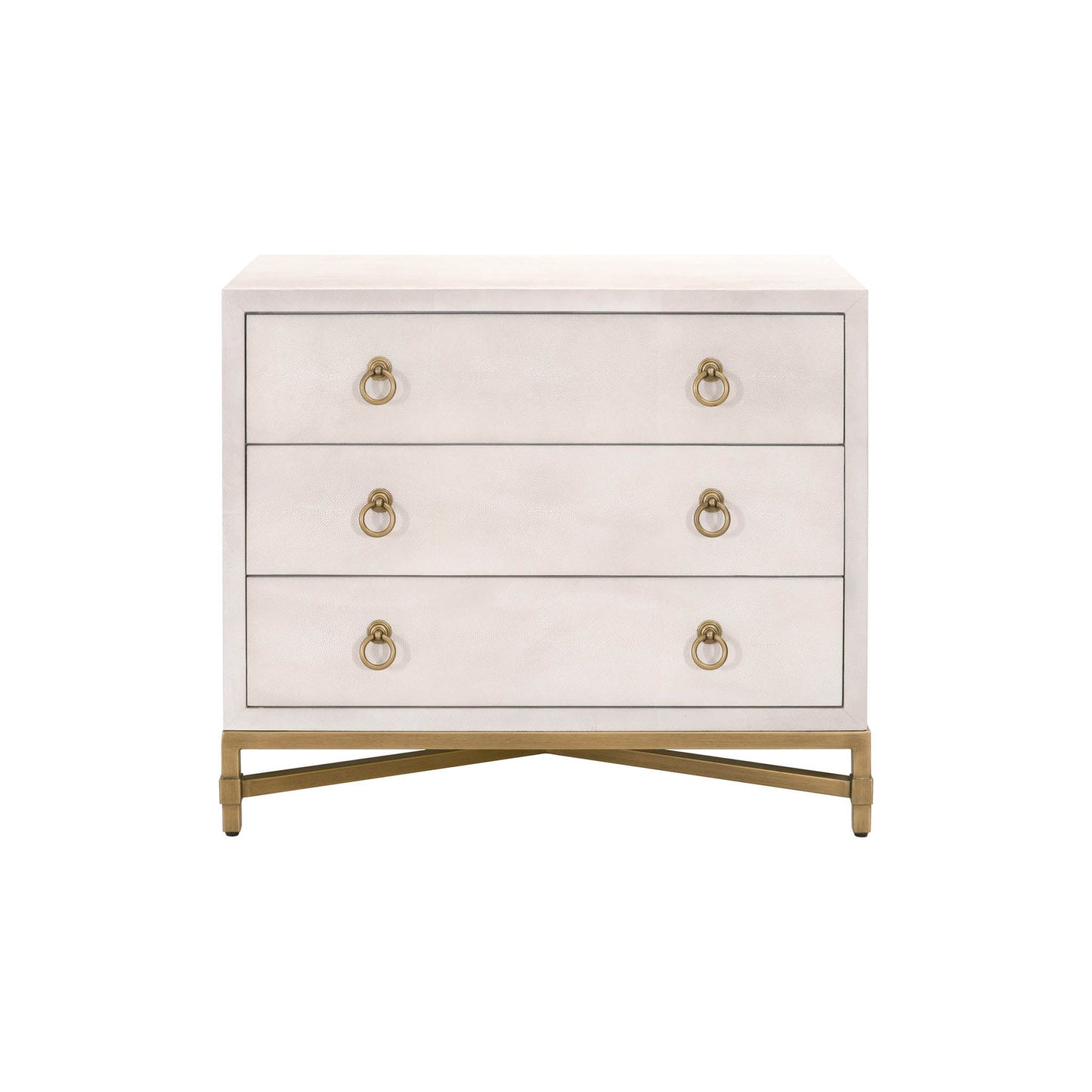 Comodino a 3 cassetti GlenEllyn Shagreen