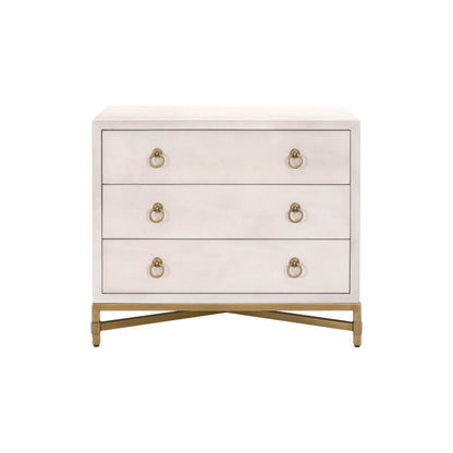 Comodino a 3 cassetti GlenEllyn Shagreen