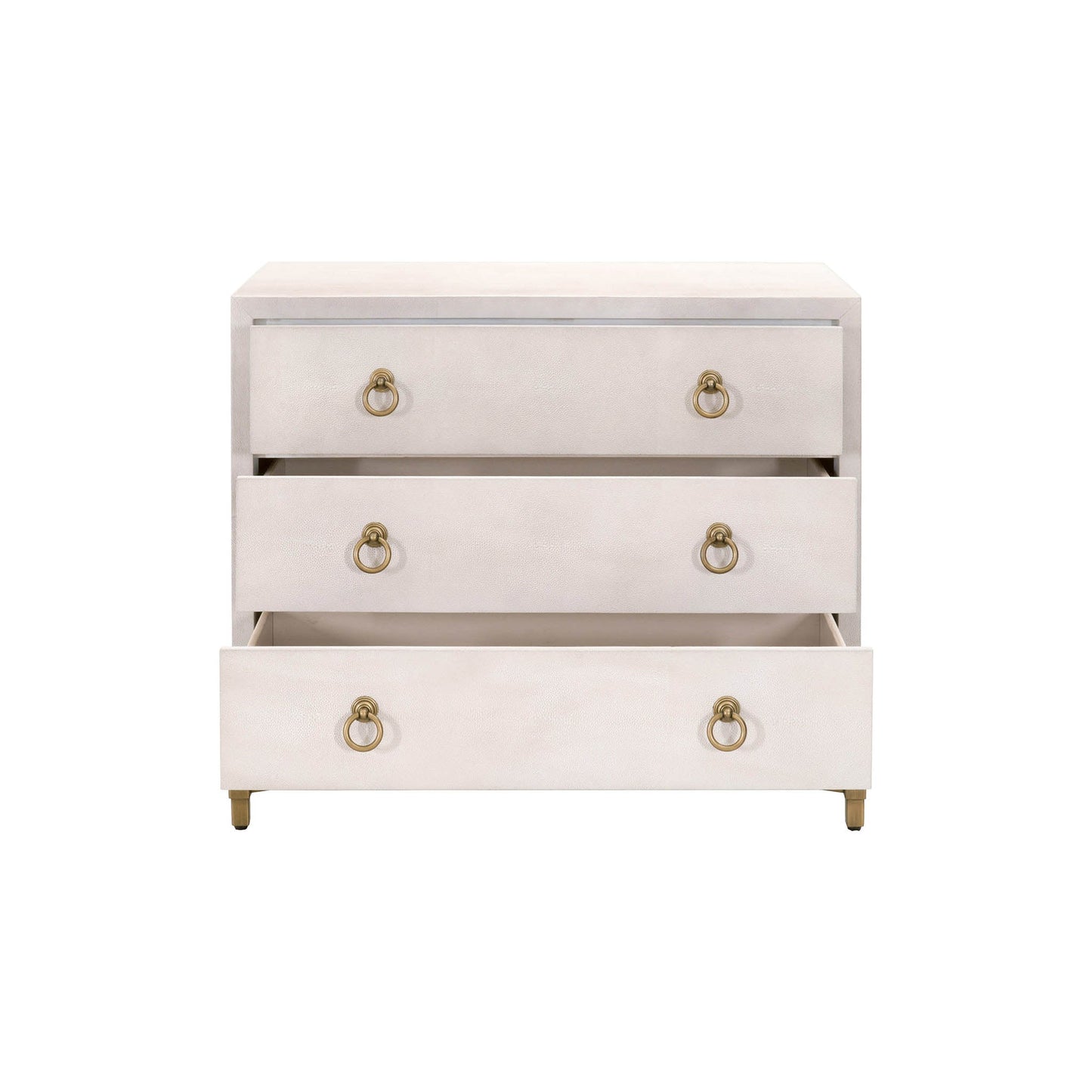 Comodino a 3 cassetti GlenEllyn Shagreen