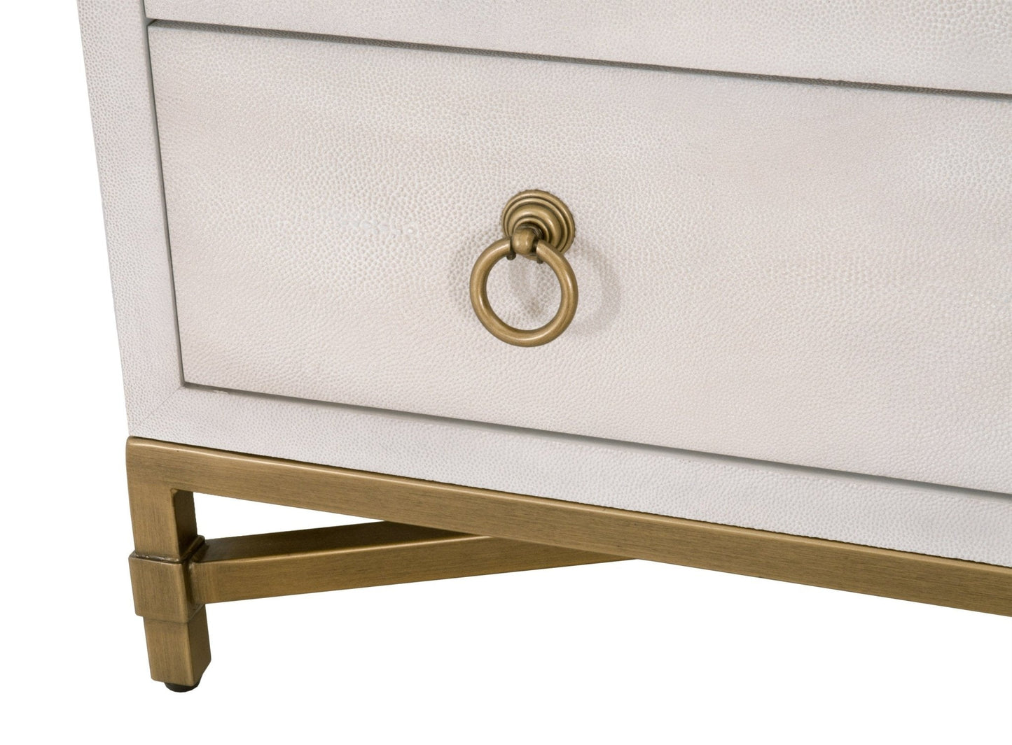 Comodino a 3 cassetti GlenEllyn Shagreen