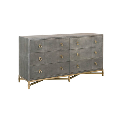 Cassettiera doppia a 6 cassetti GlenEllyn Shagreen