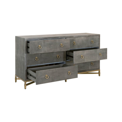 Cassettiera doppia a 6 cassetti GlenEllyn Shagreen