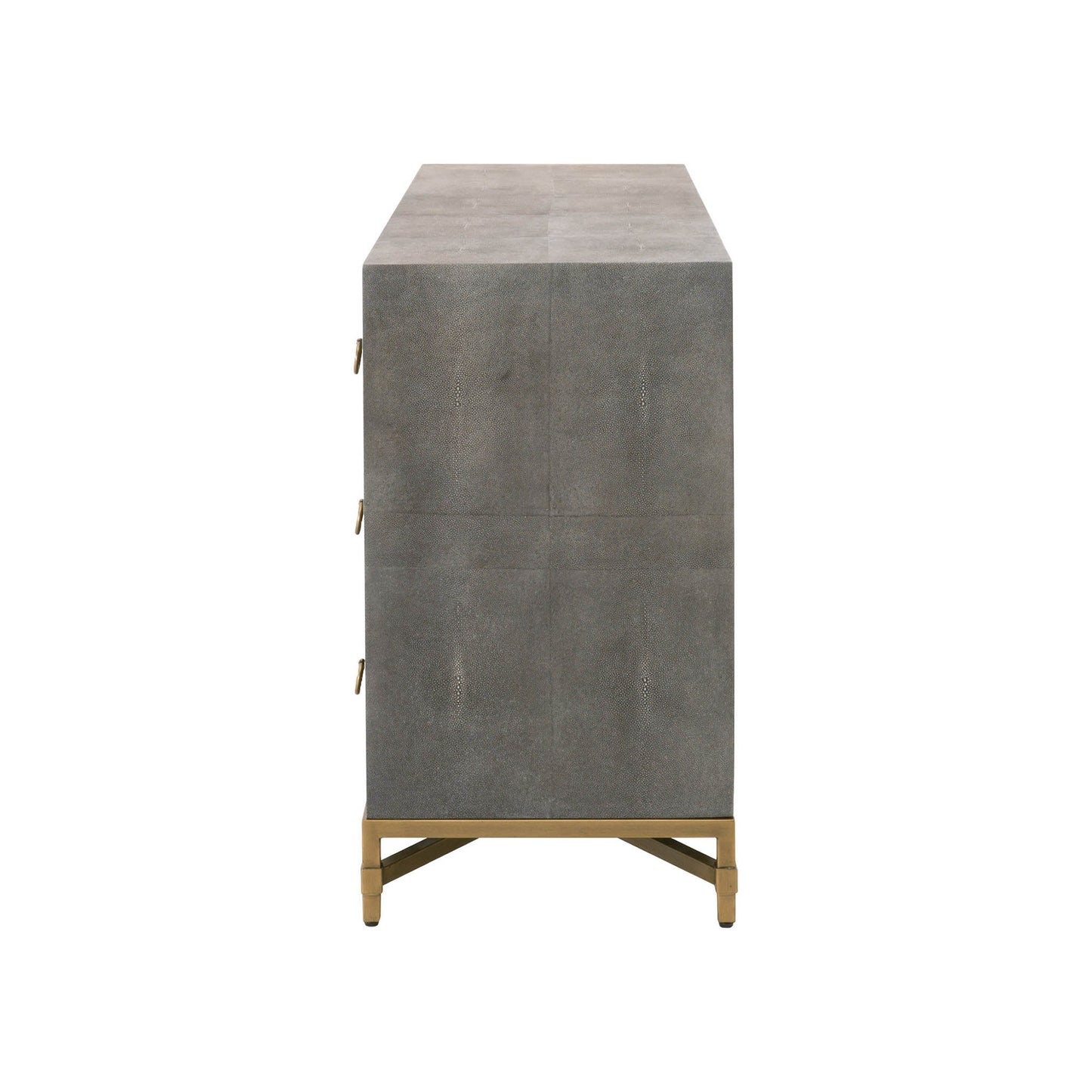 Cassettiera doppia a 6 cassetti GlenEllyn Shagreen