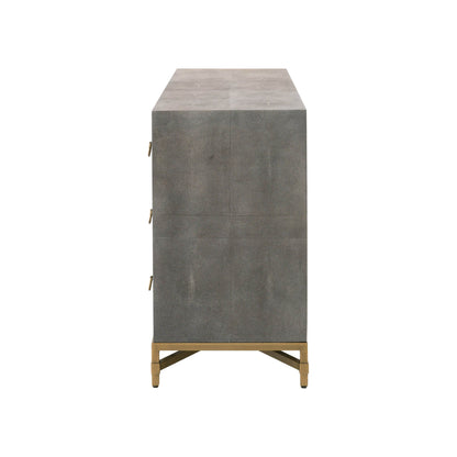 Cassettiera doppia a 6 cassetti GlenEllyn Shagreen