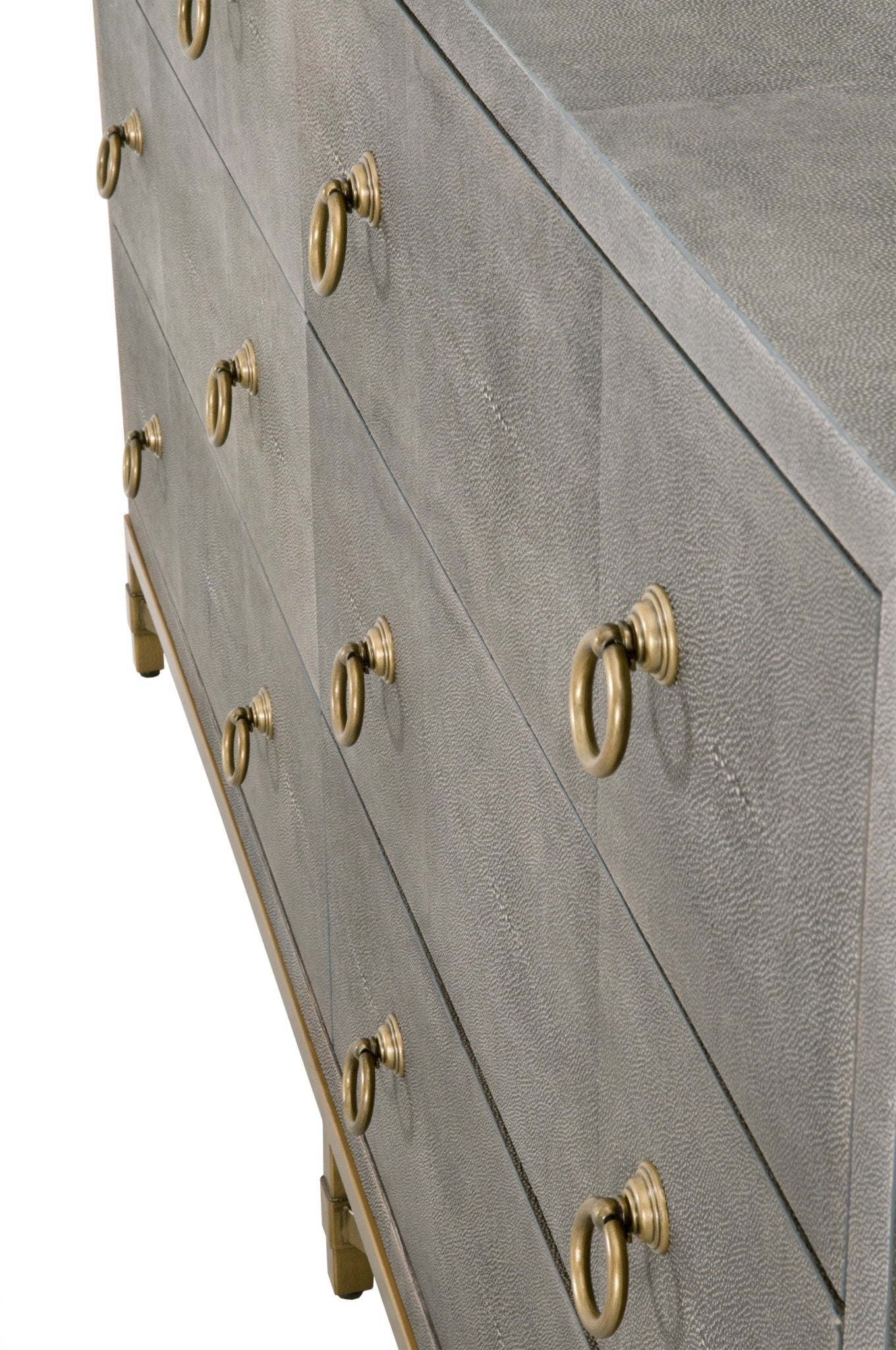 Cassettiera doppia a 6 cassetti GlenEllyn Shagreen
