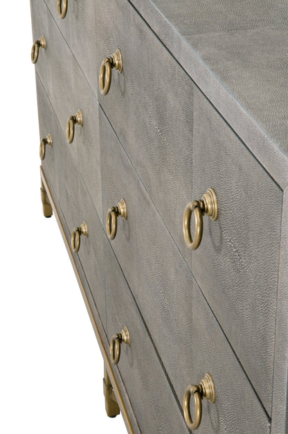 Cassettiera doppia a 6 cassetti GlenEllyn Shagreen