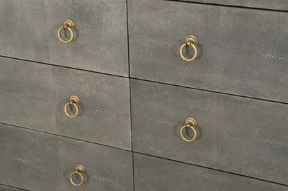 Cassettiera doppia a 6 cassetti GlenEllyn Shagreen