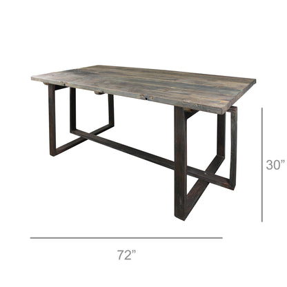 Tavolo da Pranzo Pomarance in Legno Riciclato