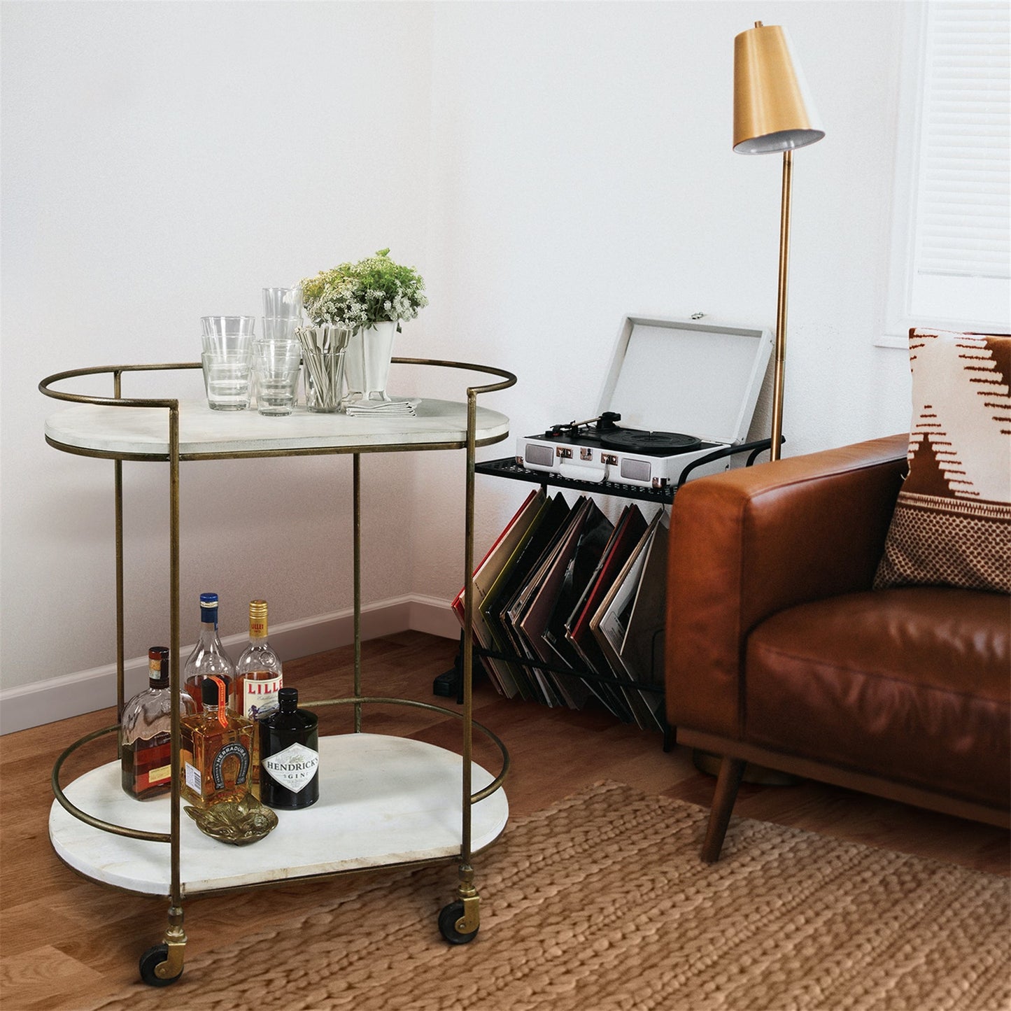 Carrello Bar Scarlino Brass