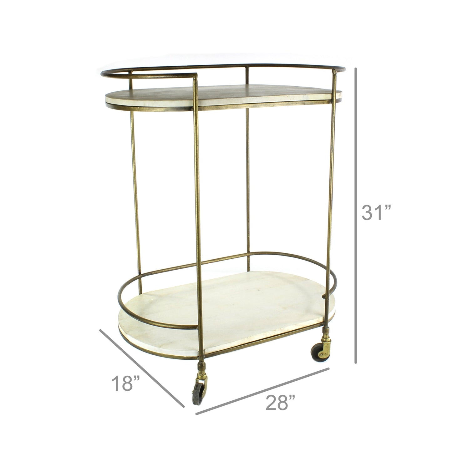 Carrello Bar Scarlino Brass