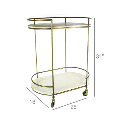 Carrello Bar Scarlino Brass