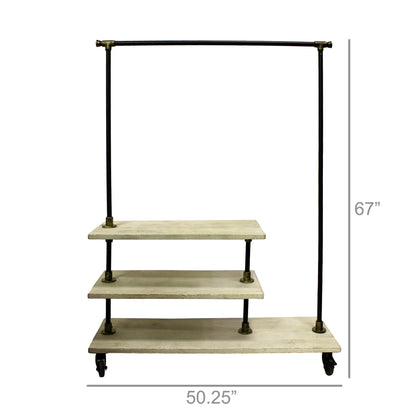 Foscarina Etagere in Legno e Ferro